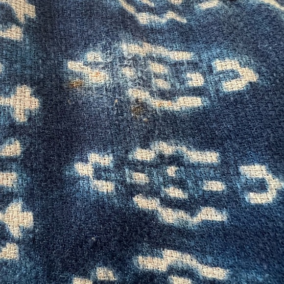 Coldwater Creek pre worn Navy and Cream Patterned Asymmetrical Skirt size M - Picture 13 of 13